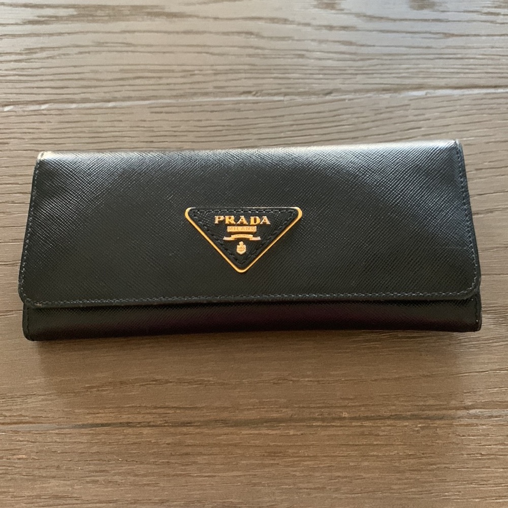 PRADA Large Saffiano Leather Wallet
